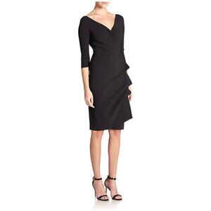 Chiara Boni La Petite Robe Florian Side Ruffle Dress size 6